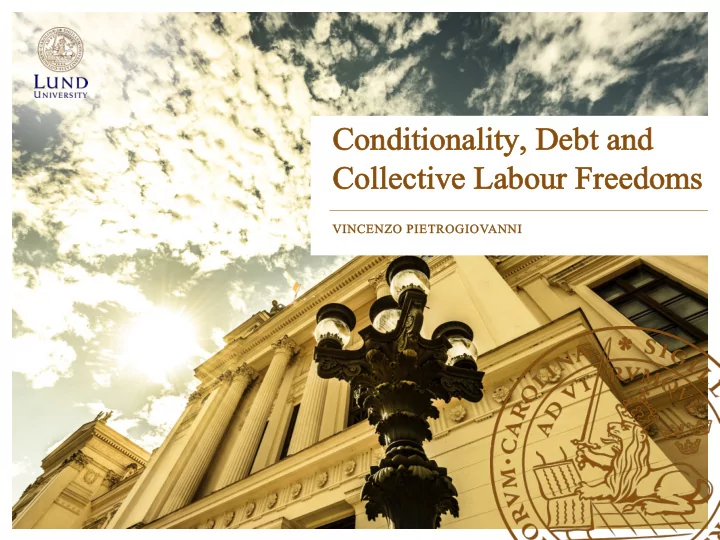 condi onditiona onality d y debt bt a and nd col