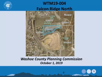 WTM19-004  Falcon Ridge North  Washoe County Planning Commission  October 1, 2019  1