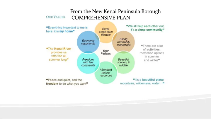 from the new kenai peninsula borough