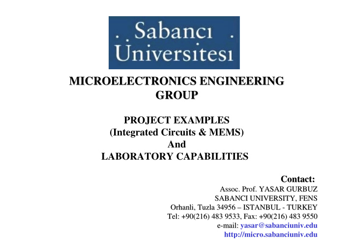 microelectronics engineering microelectronics engineering