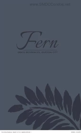 www.SMDCCondos.net  Fern at Grass Residences - Saleskit 7_5 X 12 in - September 2015.indd   1