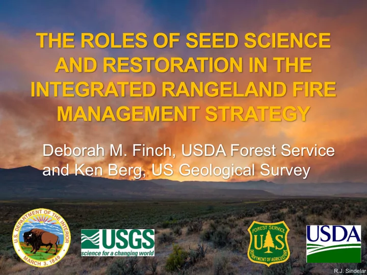 the roles of seed science and restoration in the
