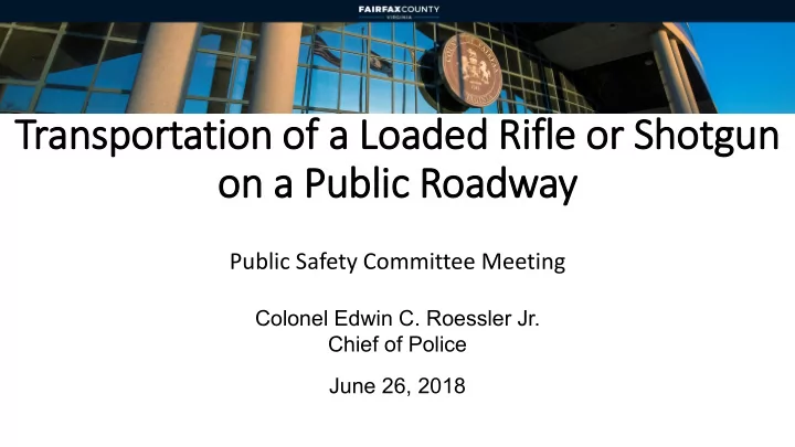 on a public roadway
