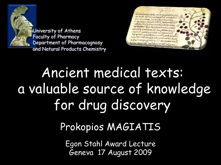 ancient medical texts a valuable source of knowledge for
