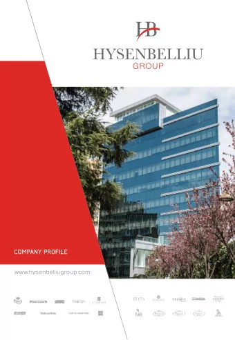 COMPANY PROFILE  www.hysenbelliugroup.com  G R O U P  CONTENT  &amp;  PRESIDENTS SPEECH