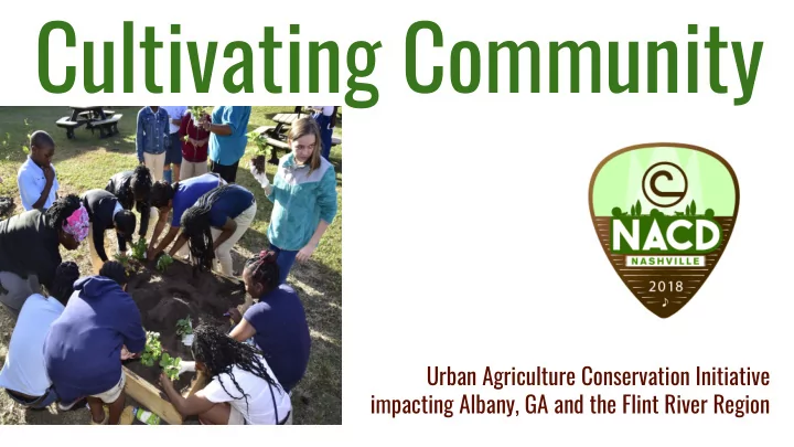 cultivating community