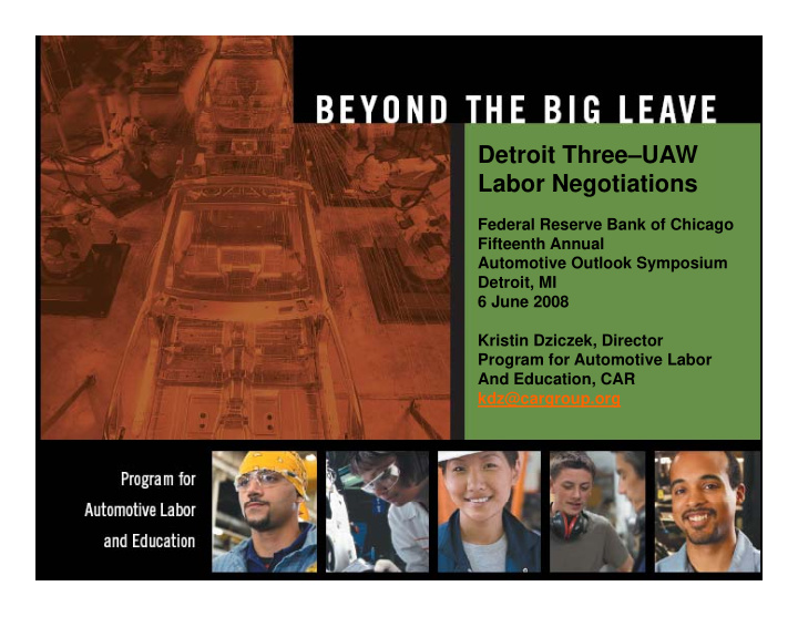 detroit three uaw labor negotiations labor negotiations
