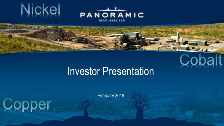 investor presentation