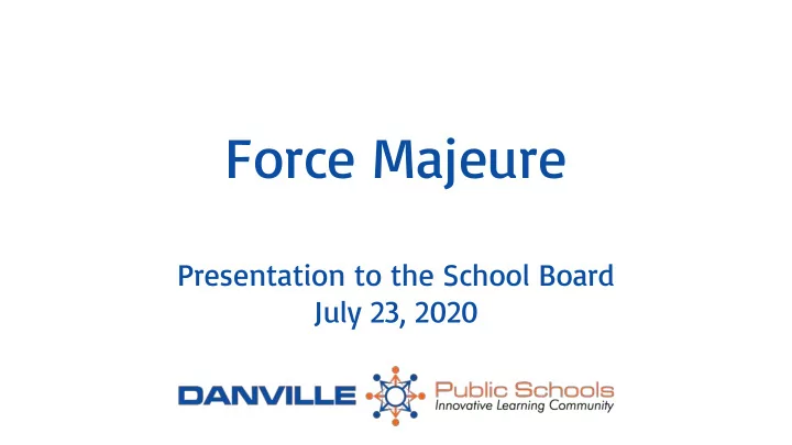 force majeure