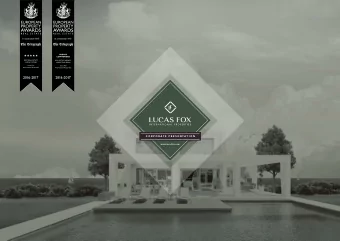 C O R P O R A T E  P R E S E N T A T I O N  A B O U T  L U C A S  F O X  O U R  V I S I O N  Lucas