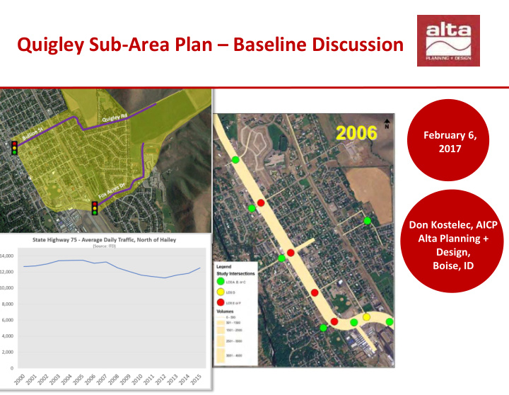 quigley sub area plan baseline discussion