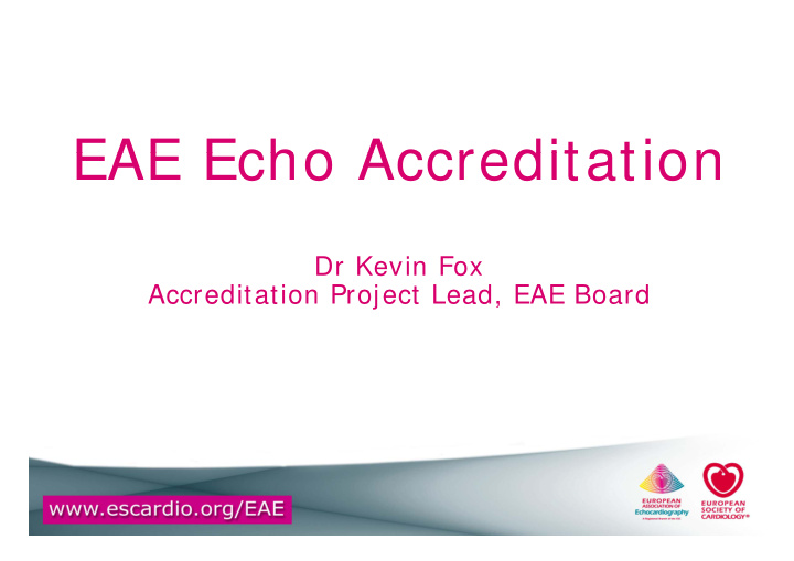 eae echo accreditation eae echo accreditation