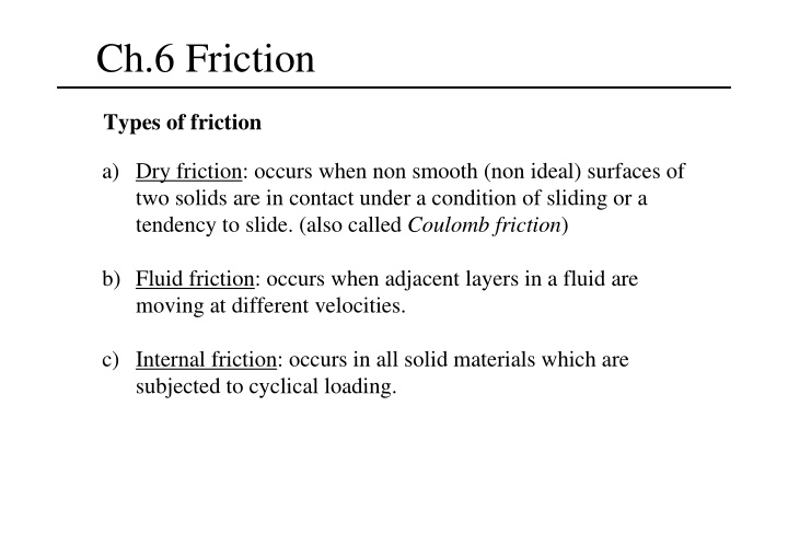 ch 6 friction