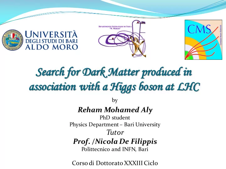 se search for dark matter produc uced in n as associat