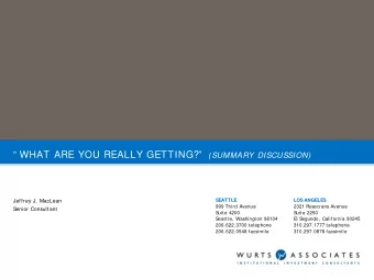 Overview of Discussion    It  is always wise t o reflect  upon best  pract ices following