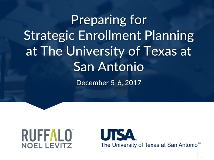 preparing for strategic enrollment planning at the