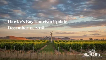 December 11, 2018  The Team  Ben Hutton  Marketing Manager  Kerryn Ralston Tourism Manager  AKL