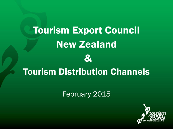tourism export council