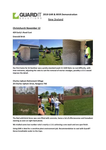 New Zealand  Christchurch November 12 429 Earlys Road Cust  Emerald Brick  Our first home for GJ