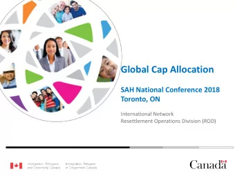 Global Cap Allocation  SAH National Conference 2018  Toronto, ON  International Network
