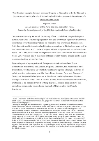 The Swedish example does not necessarily apply to Finland in order for Finland to  become an