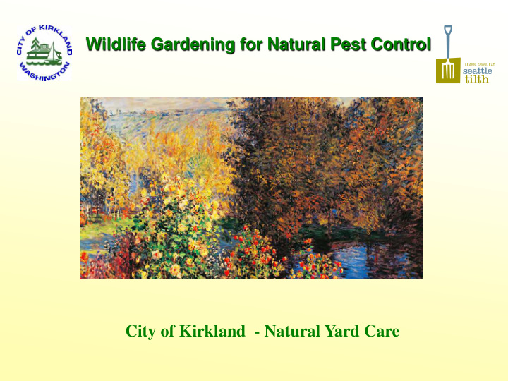 wildlife gardening for natural pest control city of