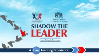 A   Live   Learning Experience  The Trinity of Leadership  The three phases of leadership  1.