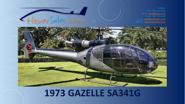 1973 gazelle sa341g ref no sa341 1544 price r5 000 000