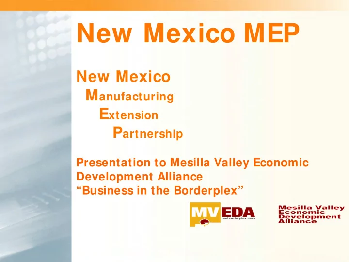 new mexico mep