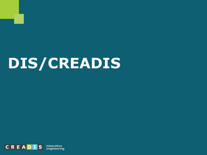 dis creadis dis creadis