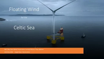 Celtic Sea  SBE1 (Blue Gem Wind) Presentation Cornwall Marine I Flow Webinar  15th May 2020  (Hugh