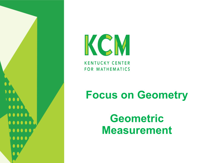 focus on geometry geometric measurement welcome