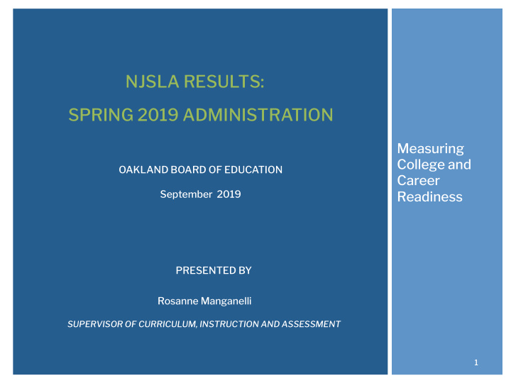 njsla results spring 2019 administration