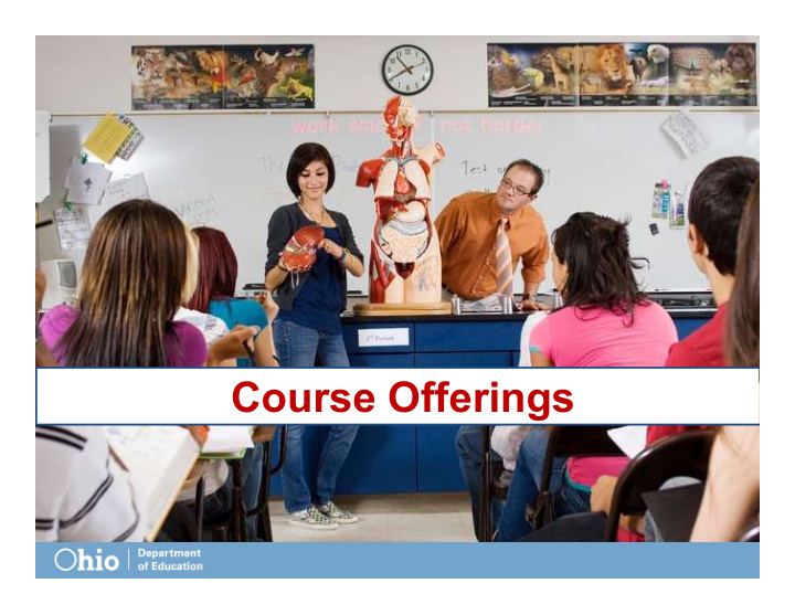 course offerings course offering