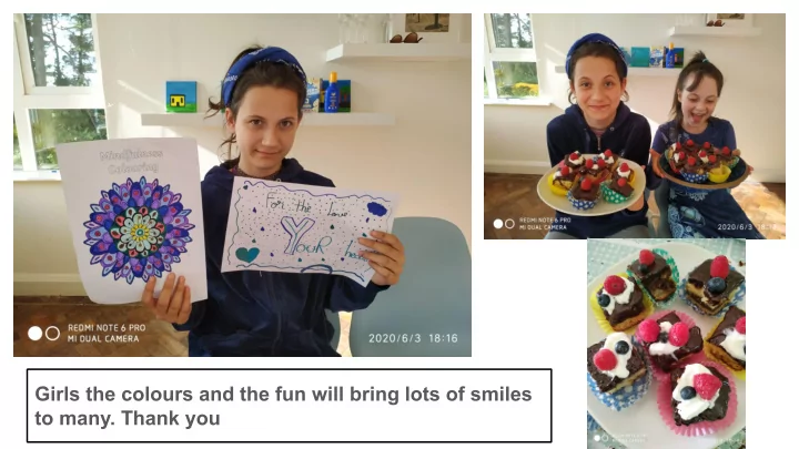 girls the colours and the fun will bring lots of smiles