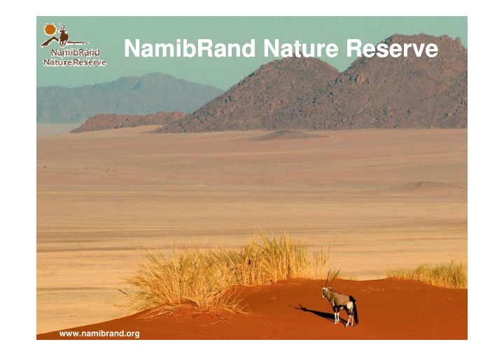 namibrand nature reserve namibrand nature reserve