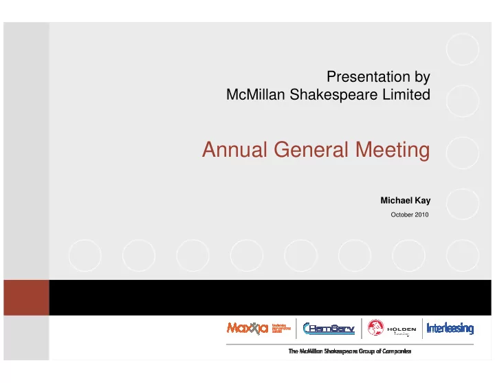 annual general meeting