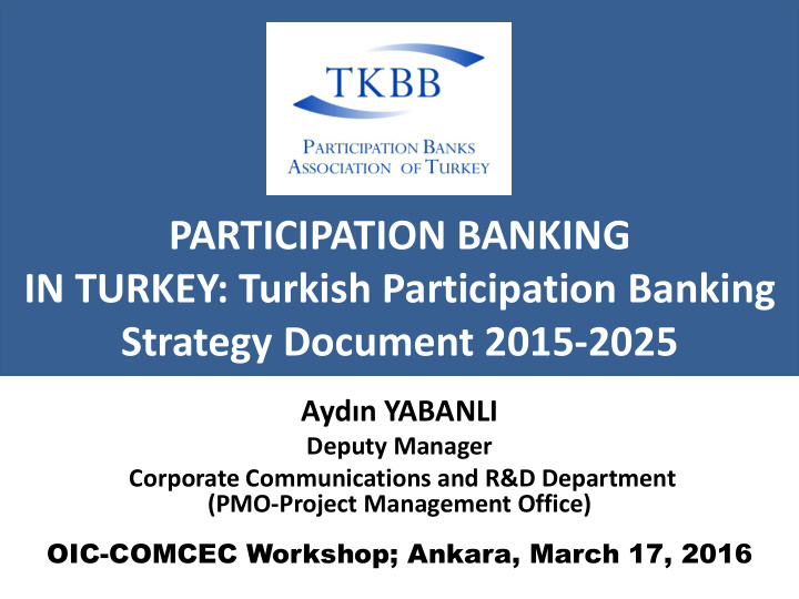 participation banking in turkey turkish participation