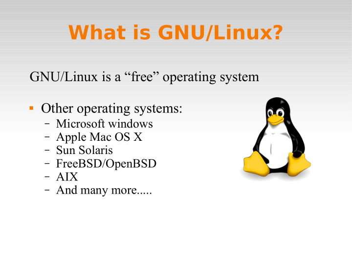 what is gnu linux