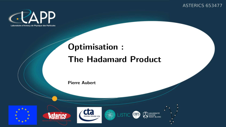 optimisation the hadamard product