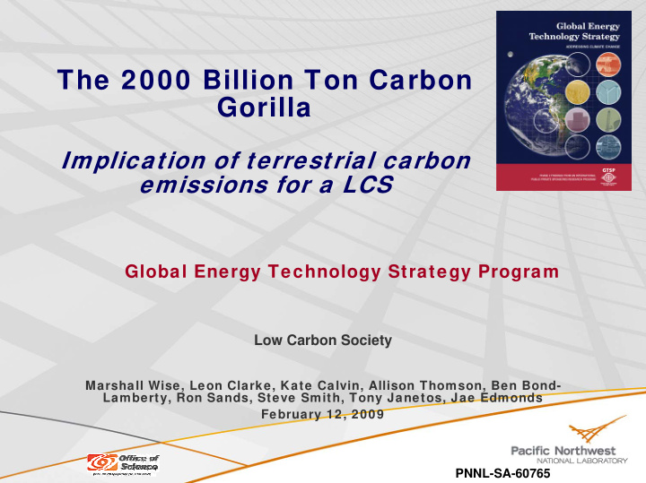 the 2000 billion ton carbon gorilla