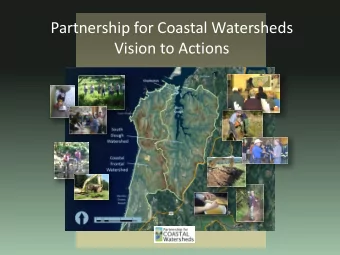 Vision to Actions  South Slough  NERR and Coos  Watershed  Association  Monitoring  Infrastructure