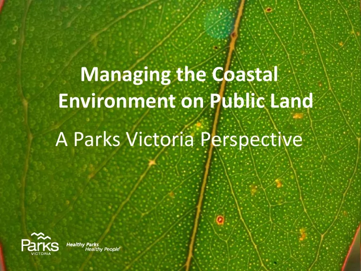 environment on public land