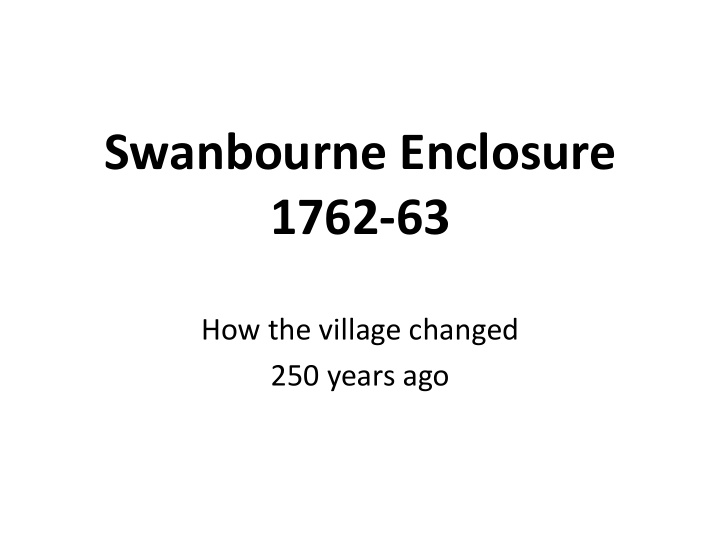 swanbourne enclosure