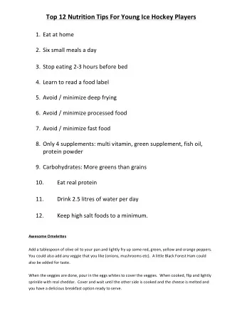 1. Eat  at  home     2. Six  small  meals  a  day     3. Stop