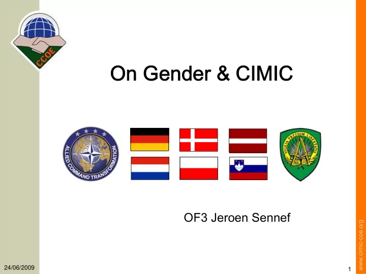 on gender cimic