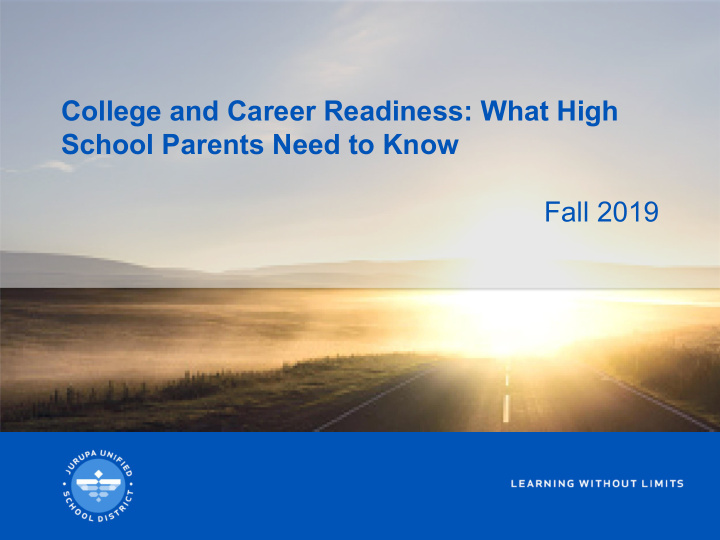 college and career readiness what high school parents