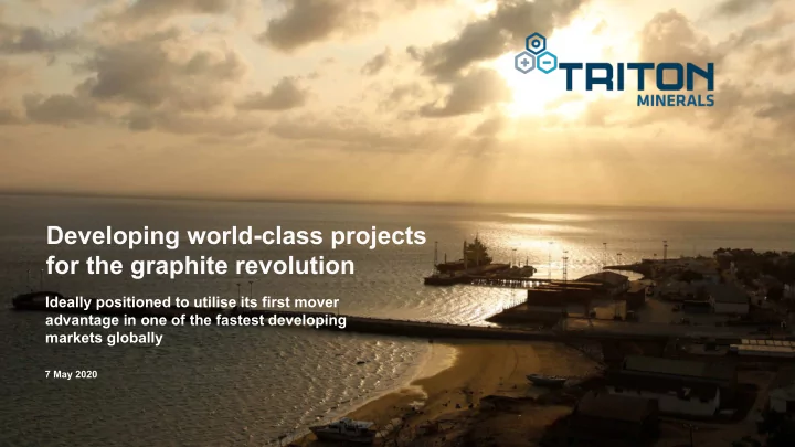 developing world class projects for the graphite