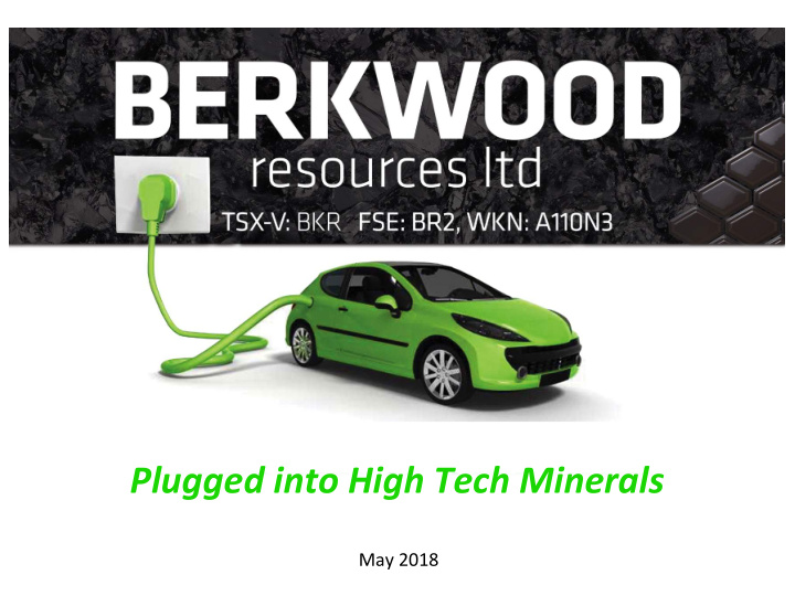 plugged into high tech minerals