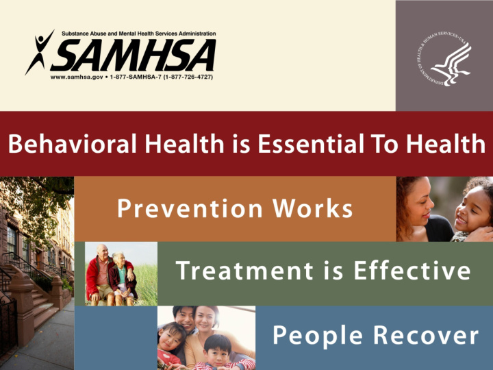behavioral health is essential to health prevention works
